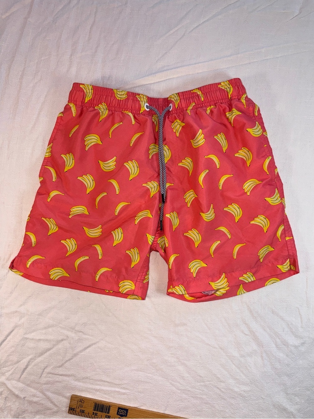 Maamgic Men's Swimtrunks - Orange and Yellow - Banana Graphic
